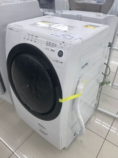☆ジモティ割あり☆ SHARP ドラム式洗濯乾燥機 7kg 21年製 動作