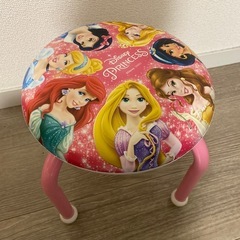 キッズチェア　豆イス　ディズニープリンセスの画像