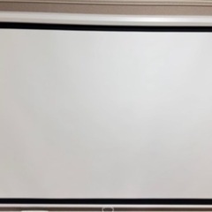 プロジェクタースクリーン 100インチ 4K ロールスプリング ...