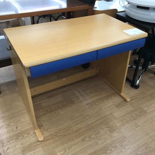 ★ジモティ割あり★ ニトリ 学習机 ナチュラル H75×W100×D60 クリーニング済み KJ6035