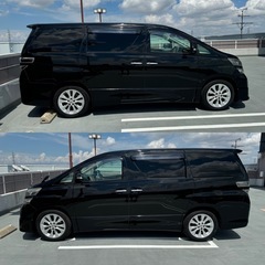 🌟男ブラック魅惑のヴェルファイア🌟ヴェルファイア2.4Z/純ナビ/フルセグTV/BT/フリップダウン/トヨタプレミアムサウンド/両側Pスラ/Bモニター/修復無し/検査R7.11月迄の画像