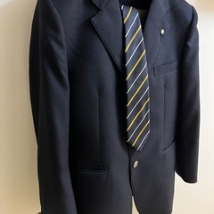 良品 平岸高校 ブレザー 学生服 カーディガン スラックス ネクタイ 4点セットの画像