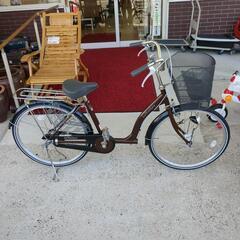自転車☆La Feriart,ママチャリ・24インチ、茶色、美品【浜村鹿野温泉ICから3分 買取本舗 宮本リサイクル 営業時間9～19時 定休日水曜のみ←連絡できませんm(_ _)m】の画像