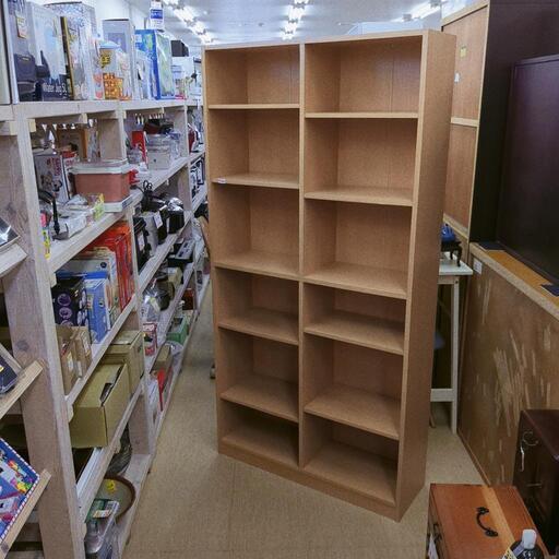 書棚☆カインズ・ナチュラルカラー、大型サイズ、美品【浜村鹿野温泉ICから3分 買取本舗 宮本リサイクル 営業時間9～19時 定休日水曜のみ←連絡できませんm(_ _)m】