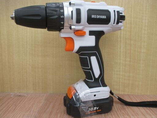 アイリス JCD28 ドライバドリル 中古品 バッテリ10.8V一個/充電器/ビットセット付 【ハンズクラフト宜野湾店】