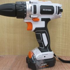 アイリス JCD28 ドライバドリル 中古品 バッテリ10.8V一個/充電器/ビットセット付 【ハンズクラフト宜野湾店】の画像