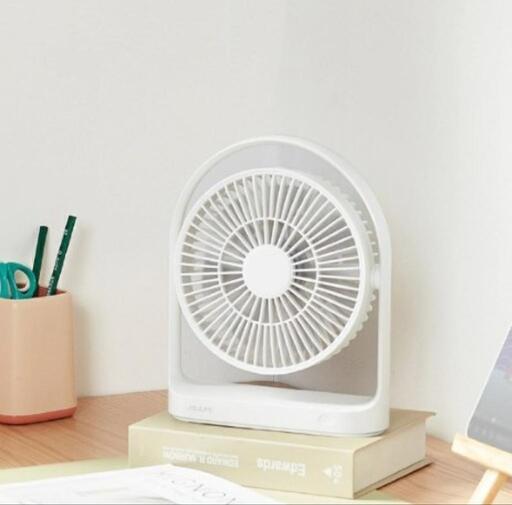 新品未使用！JISULIFE 卓上扇風機 充電式 4段階調節 ホワイト