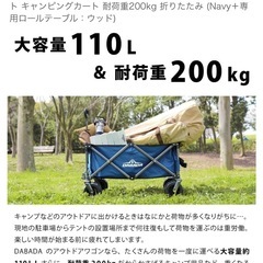 キャリーワゴン アウトドア　キャンプ　カート　美品　破格！の画像