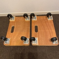 （お渡し決定）カインズ 木製平台車 30×45×12cm 80キロ　２つセットの画像