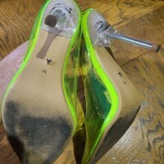 YELLO ネオンイエロー クリア パンプス 3019HEEL Mサイズの画像