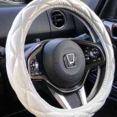 ハンドルカバー ステアリングカバー 軽自動車 Ｓ 白 ホワイト