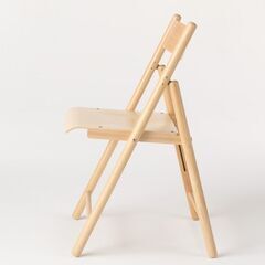 【汚れ傷あり】無印良品 ブナ材折りたたみチェア・板座　使用期間3年