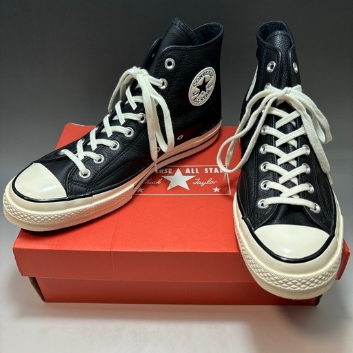 CONVERSE CHUCK70 HI LEATHER BLACK 27.5cm