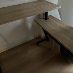 【最終値下げ！！】回転式3WAYスタンディングデスク 幅120 - 幅200 Lの画像