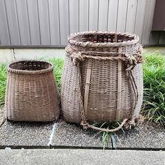 竹かご　レトロ
