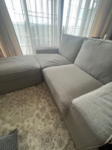 IKEA  イケア KIVIK シーヴィク 2人掛けソファ　  グレー