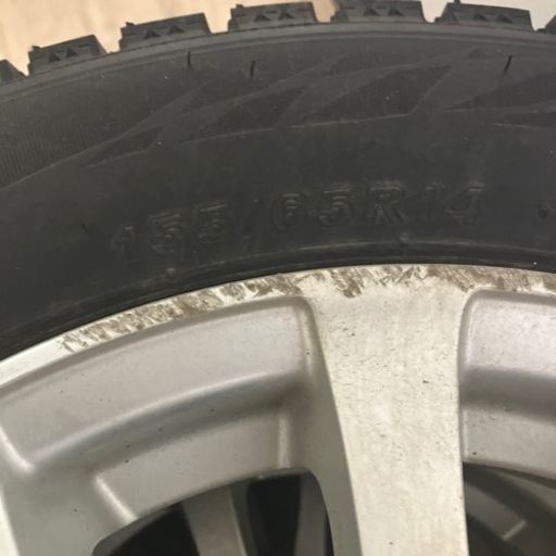 ブリヂストンブリザックVRX2バリ山155/65R14 23年製