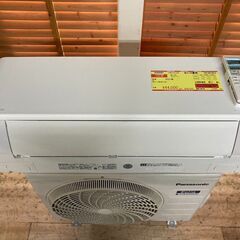 K05597　中古エアコン パナソニック 2021年製 主に10畳用 冷房能力 2.8KW / 暖房能力 3.6KW