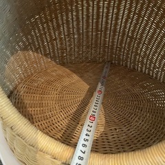 籐猫ちぐら 茶　ラタンペットハウス　奥行き45cm  ペットの画像