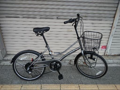 美品☆Welby[ウェルビー]rivage(リバージュ)20吋 コンパクト自転車 外装6段(ダークグレー)