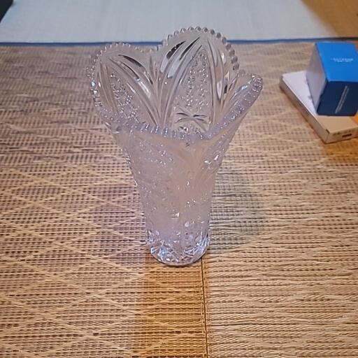 クリスタル花瓶
