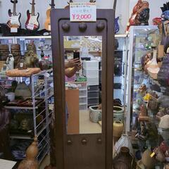 ミラー付傘立て☆大きいサイズ、鏡、服かけ付き【浜村鹿野温泉ICから3分 買取本舗 宮本リサイクル 営業時間9～19時 定休日水曜のみ←連絡できませんm(_ _)m】の画像