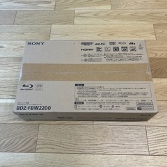 ソニー製　Blu-rayレコーダー　型番BDZ-FBW2200