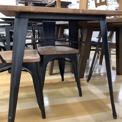 トレファク ラパーク岸和田店】アイアンが特徴のダイニング3点セット