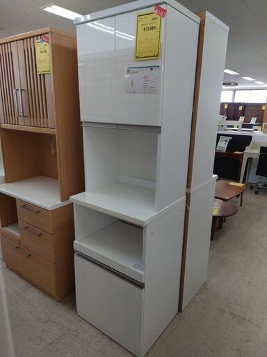 J8086 NITORI ニトリ キッチンボード リガーレ 60KB WH(参考価格42,000円)