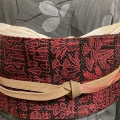 新品　正絹名古屋帯　　幾何学模様いかがでしょうか？の画像
