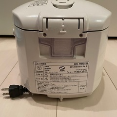 シャープ炊飯器 3カップの画像