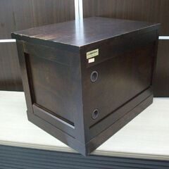 北海道民芸家具 テレビボード AVボード 樺 無垢材 キャビネット 幅52x奥行40.3x高さ42cm 収納家具 クラレインテリア 苫小牧西店の画像