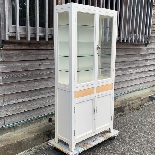 ケビント　キャビネット　食器棚　飾り棚　整理棚　古家具　古道具