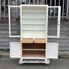 ケビント　キャビネット　食器棚　飾り棚　整理棚　古家具　古道具の画像