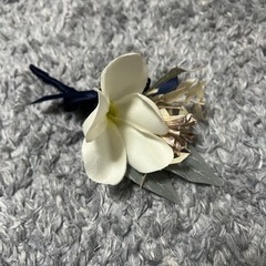 ウェディングブーケ　ブートニア　ヘッドドレス　セットの画像