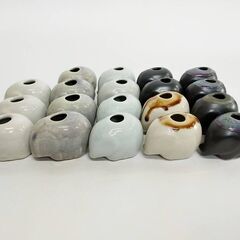 【19個+α】ゾウの香炉19個と香皿9枚のセット コーン型お香用...