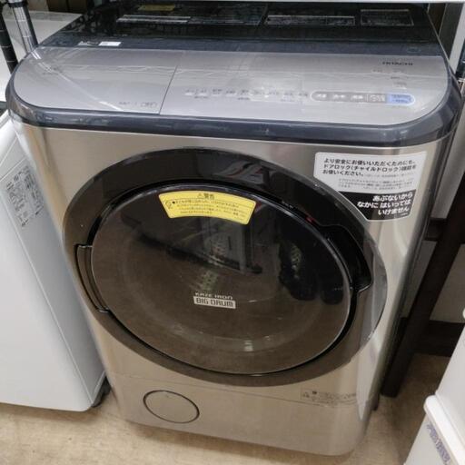 HITACHI ドラム式洗濯機 洗12kg 乾6kg メタリックシルバー BD-NX120C