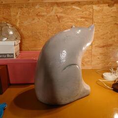 猫　置物の画像