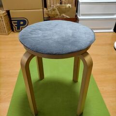 ニトリ木製スツール（ホワイトHF01）の画像