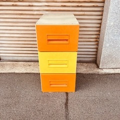 カラフル　レトロブリキ収納ケース✖️3 個まとめて　