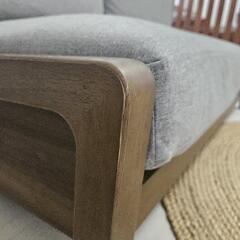 【送料込み27000円】ソファー　二人掛け　アームレス　使用期間少　の画像