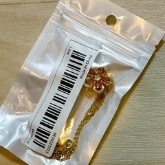 【早い者勝ち！】回転　ネックレス　花　濃いめピンクの画像