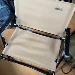 2個セット　コンパクトフォールディングチェア　ベージュの画像