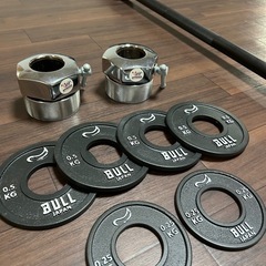 BULL セラミックシャフト　プレート　カラー　セット　パワーリフティング　トレーニング　バーベル