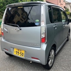 ムーヴカスタムRSターボ　車検8年2月　ナビテレビ　スマートキー　プッシュスタート　LA100S  タイヤバリ山　そのまま乗れます♪の画像