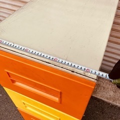 カラフル　レトロブリキ収納ケース✖️3 個まとめて　の画像