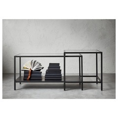 IKEA　VITTSJÖ ヴィットショー　テーブル2点セット
の画像