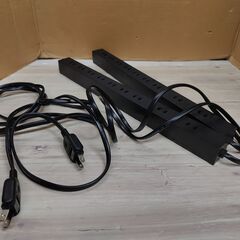 美品　2本セット　エレコム 電源タップ 雷ガード 10個口 2m...