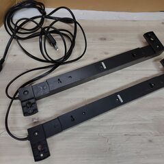 美品　2本セット　エレコム 電源タップ 雷ガード 10個口 2m ほこりシャッター ブラック ECT-0102BKの画像