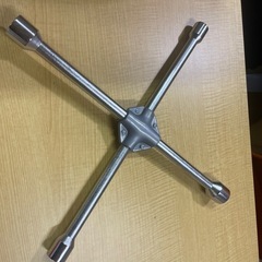 十字レンチ 17mm 19mm 21mm 23mm クロス レンチ タイヤ ホイール 交換 ナット 着脱 外し 4サイズ 工具 T字 ローテーションの画像